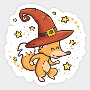 Fox wizard Sticker